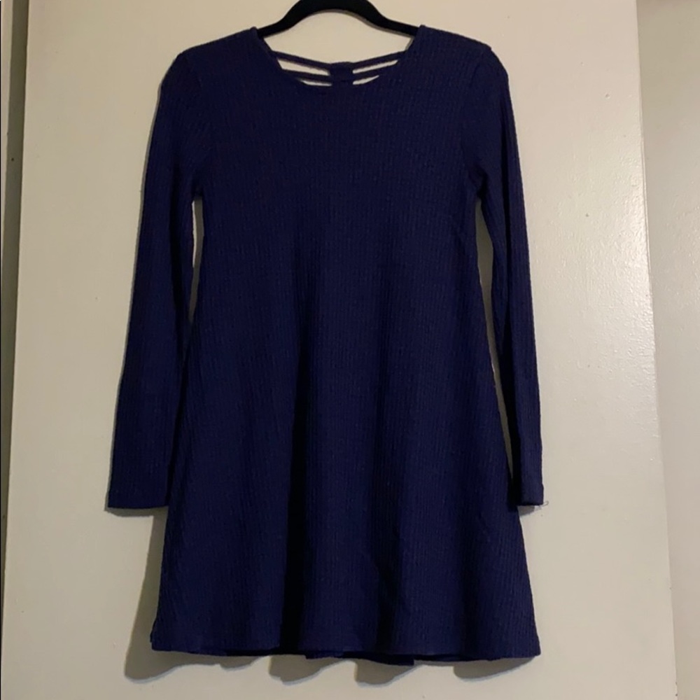 Alia ribbed longsleeve dress